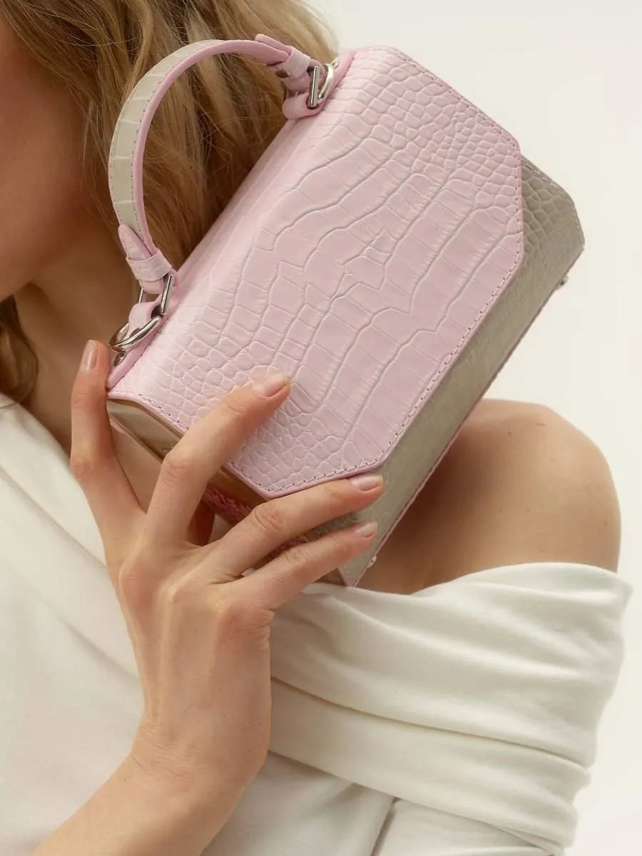 FJORD MINI COCODRILO ROSA/BEIGE