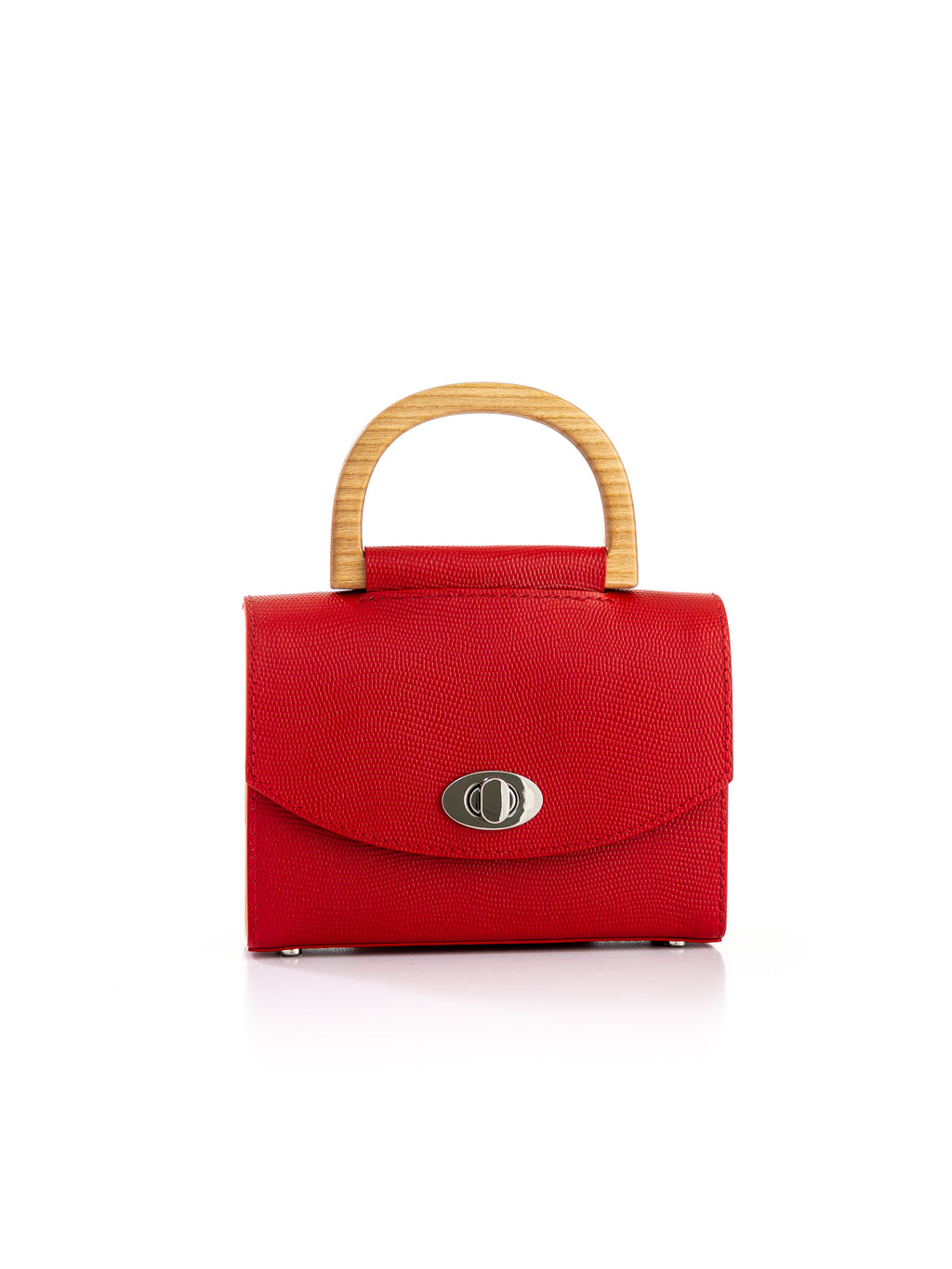 AURORA MINI RED SAFFIANO