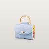 Light blue handbag - Aurora Mini Blue Croco - BLACKWOOD