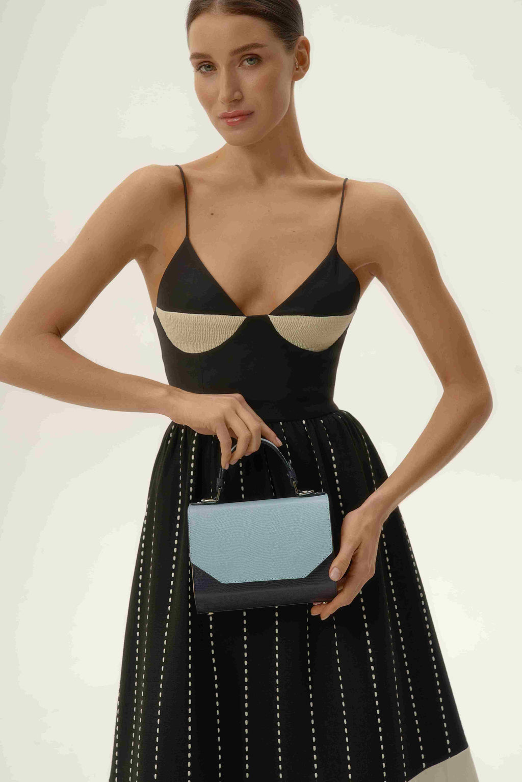 FJORD MINI СВІТЛО/ГЛИБОКО-СИНІЙ SAFFIANO