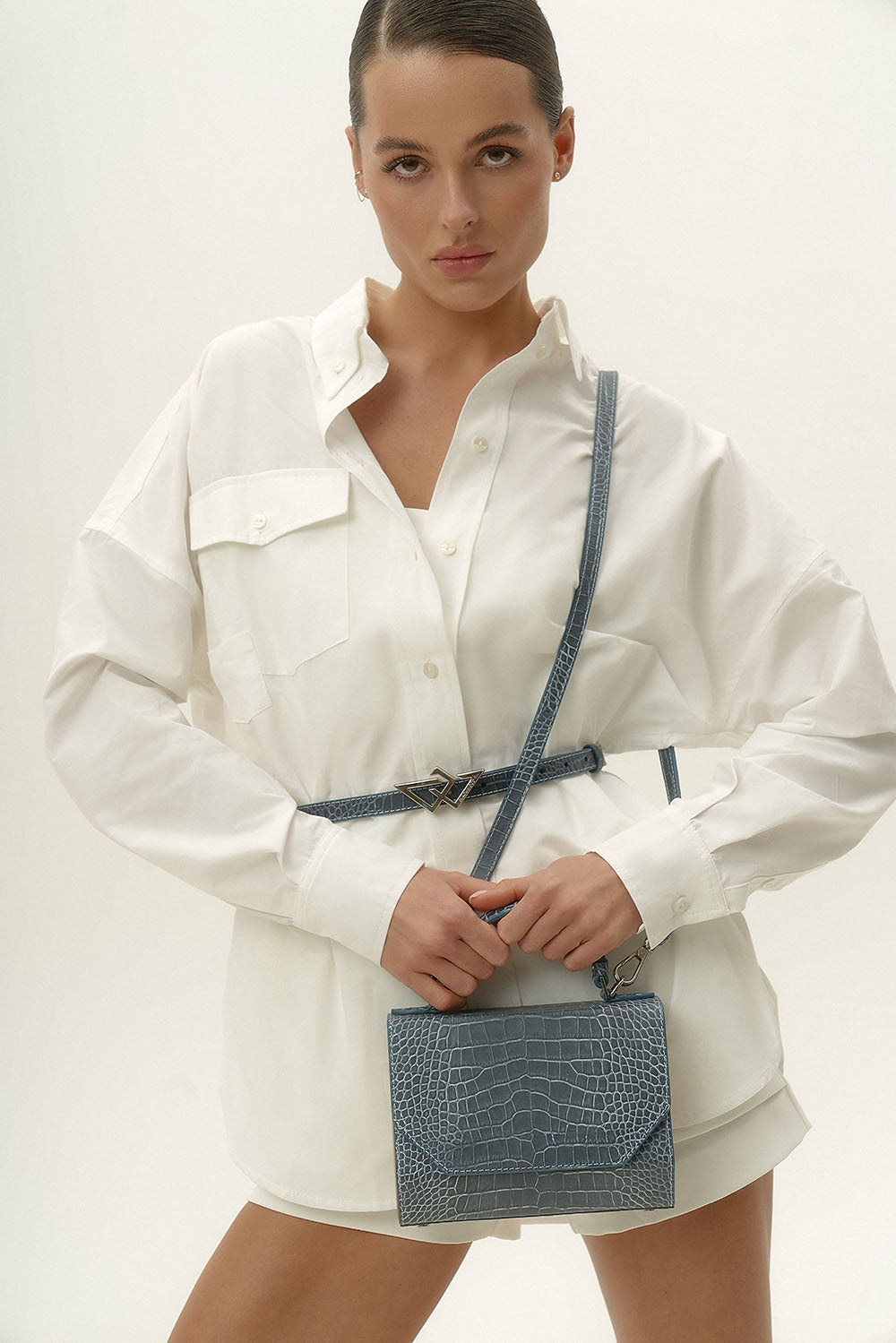 FJORD BLUE GRAPHITE CROCO