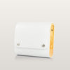 White clutch bag - Blizzard White Saffiano BLACKWOOD