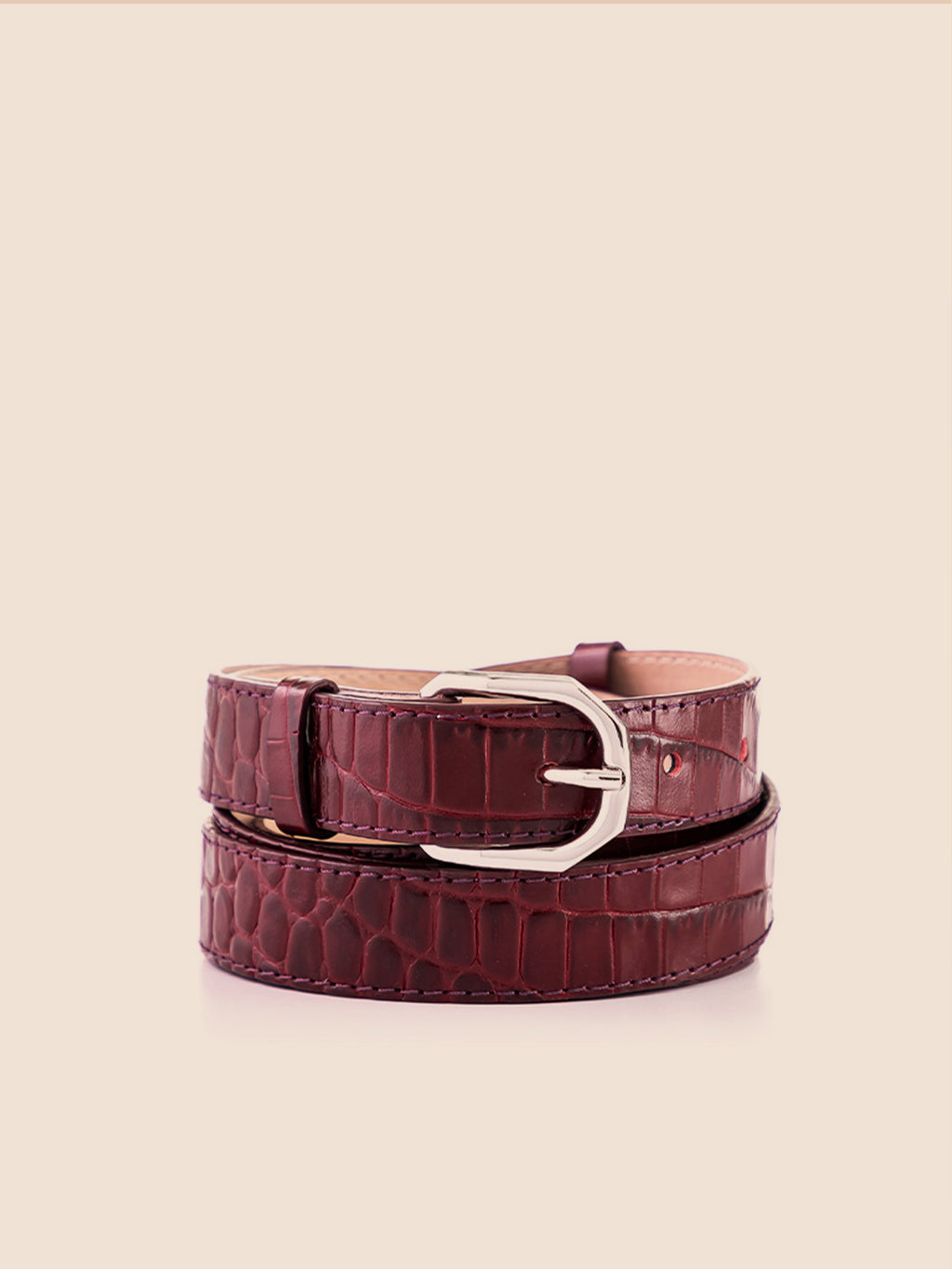 BELT BORDO CROCO Wrap-around