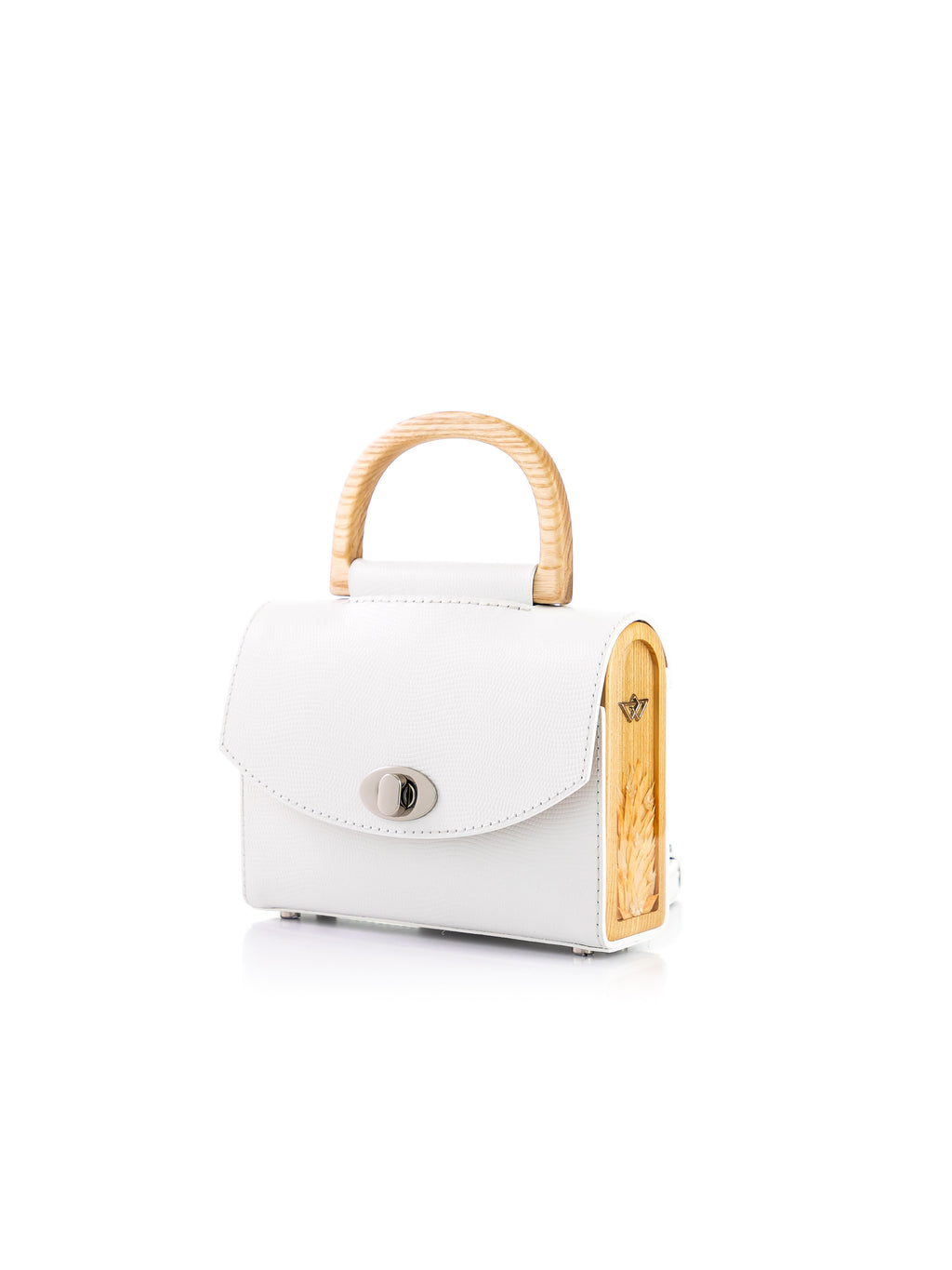Aurora Mini White Saffiano