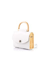 AURORA MINI WHITE SAFFIANO