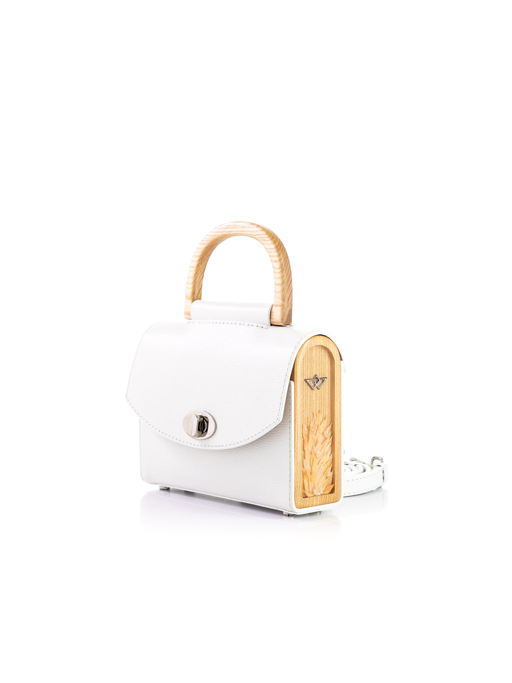 Aurora Mini White Saffiano