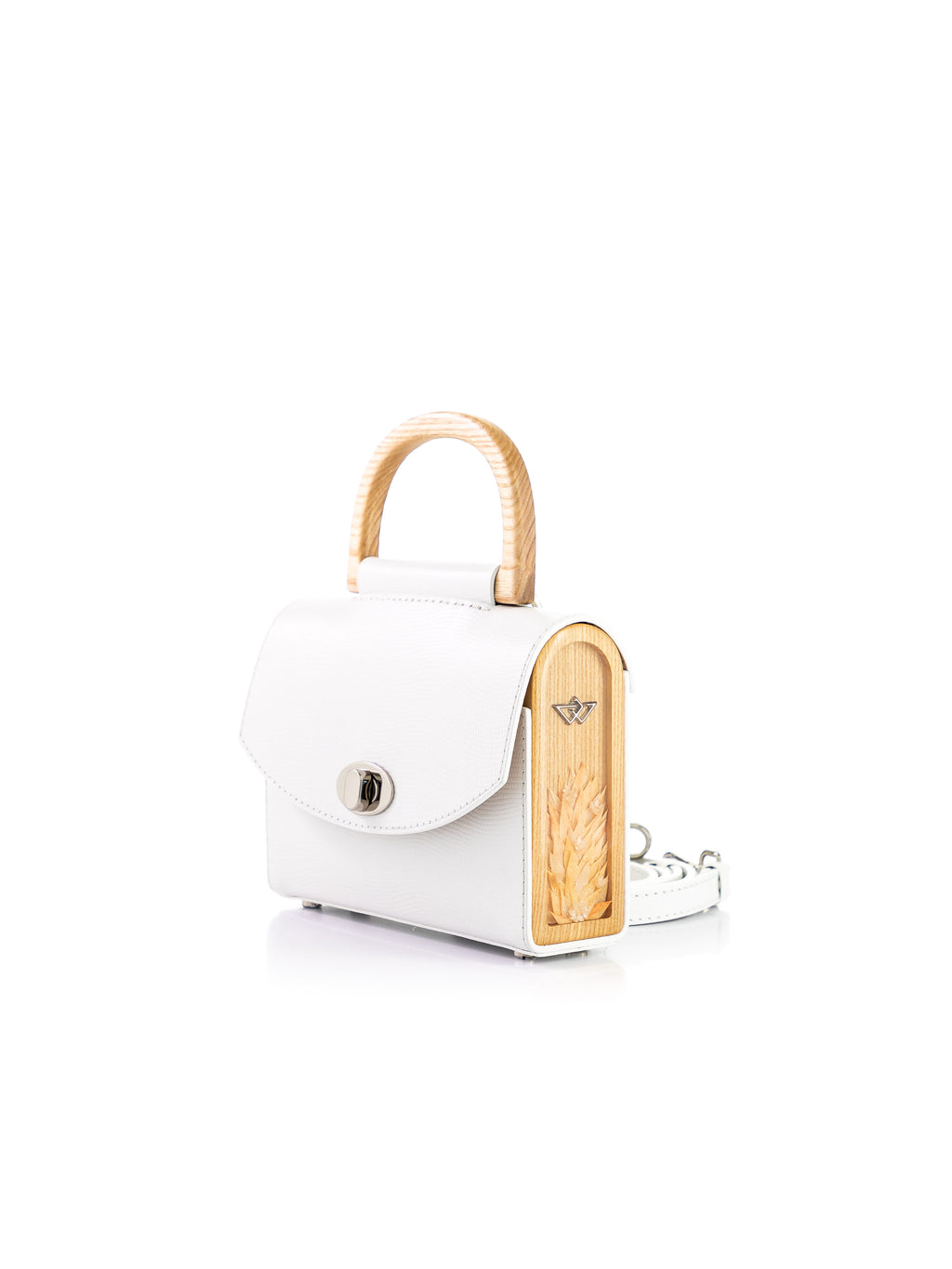 Aurora Mini White Saffiano
