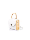 Aurora Mini White Saffiano