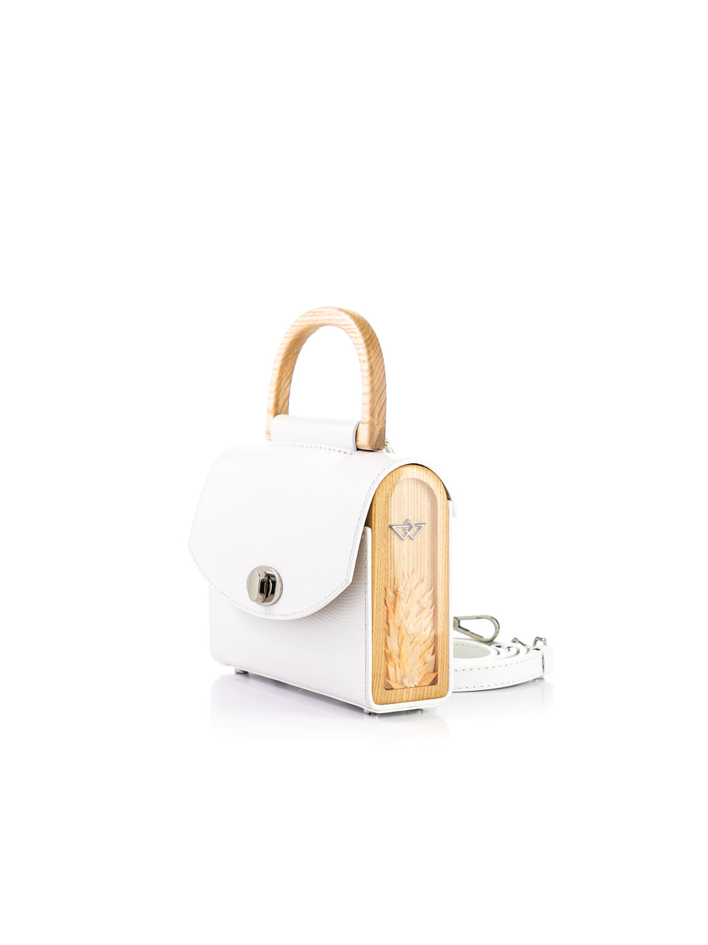 Aurora Mini White Saffiano