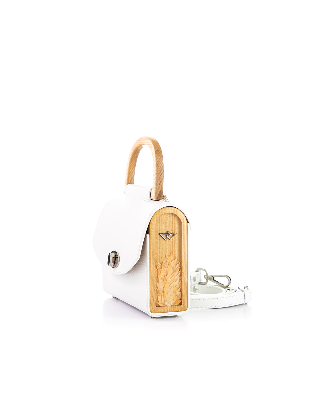 Aurora Mini White Saffiano