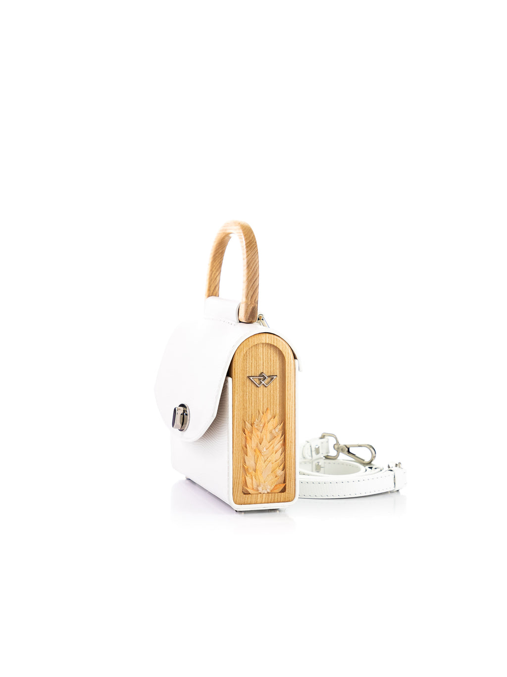 Aurora Mini White Saffiano