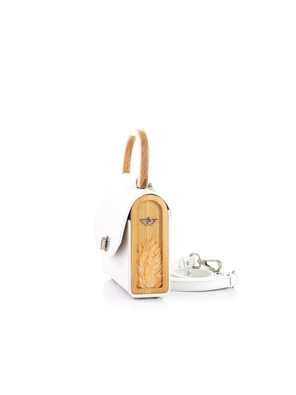 Aurora Mini White Saffiano