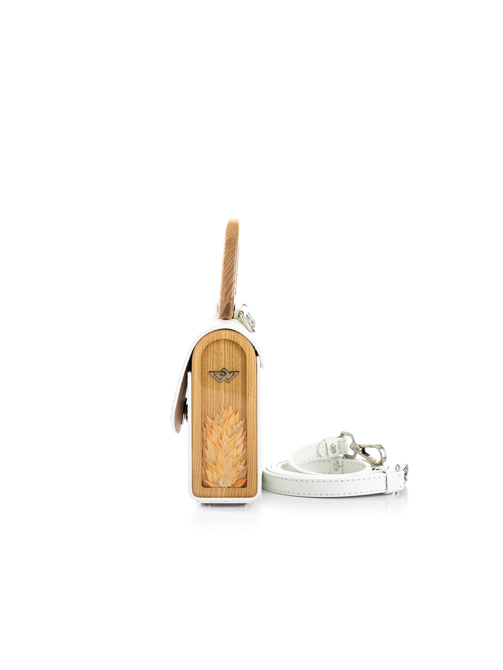 Aurora Mini White Saffiano