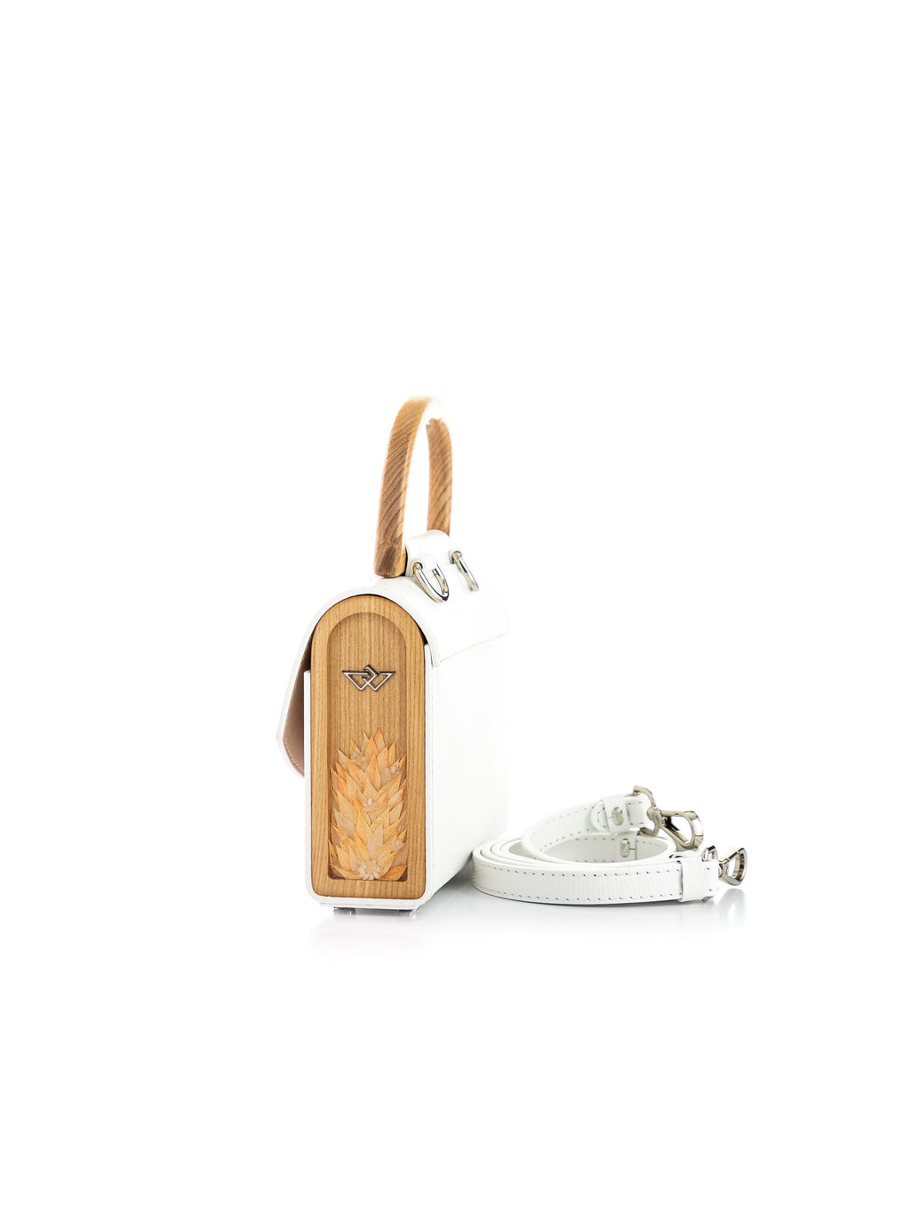 Aurora Mini White Saffiano