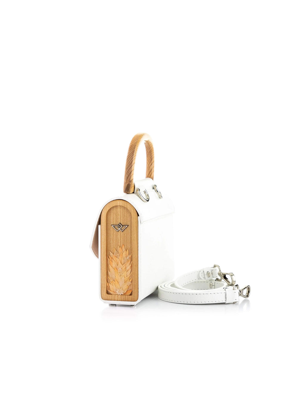 AURORA MINI WHITE SAFFIANO