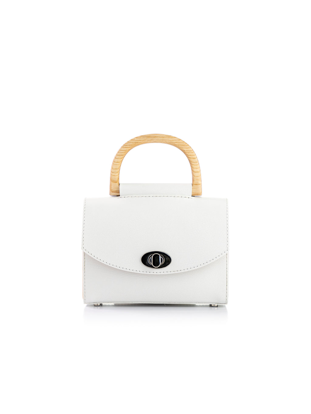 AURORA MINI WHITE SAFFIANO
