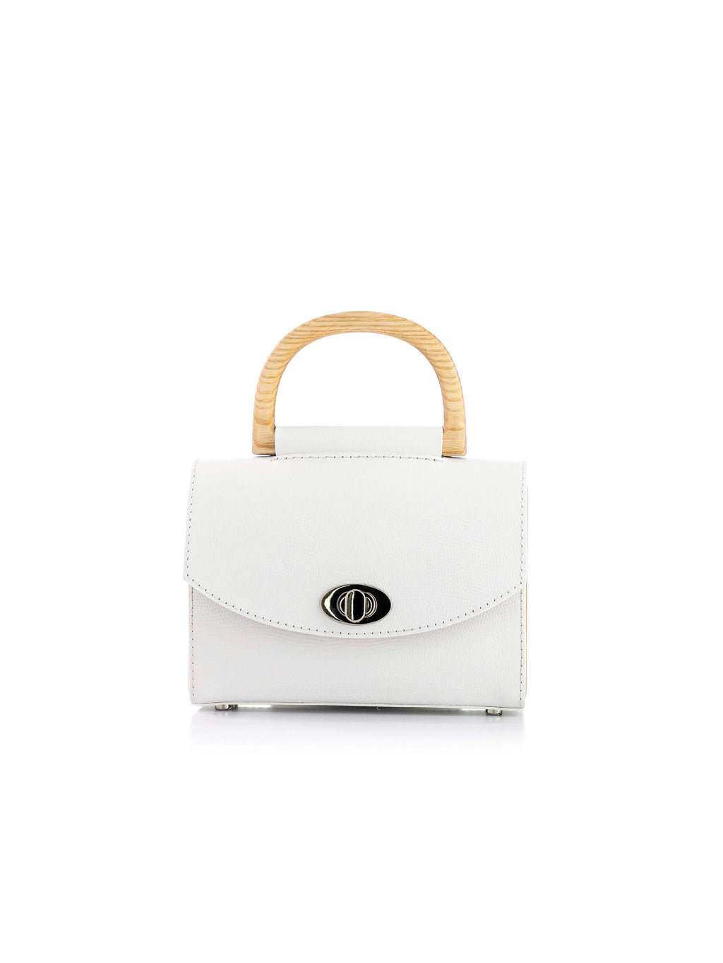AURORA MINI WHITE SAFFIANO