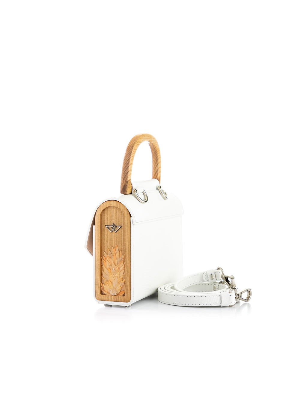 Aurora Mini White Saffiano