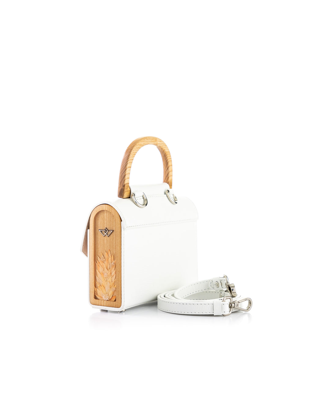 Aurora Mini White Saffiano