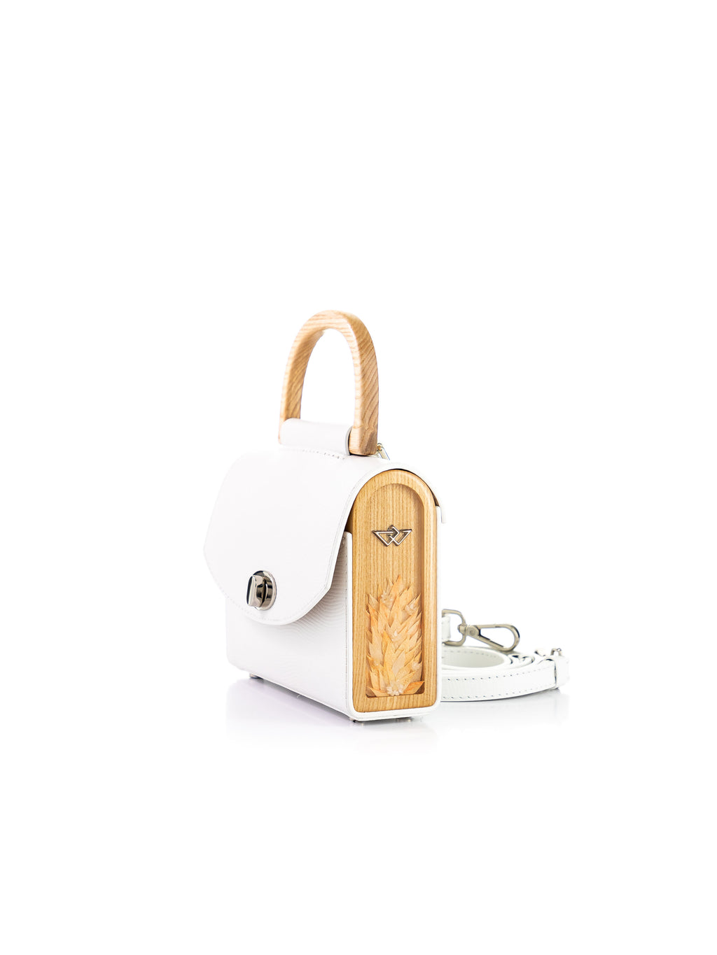 Aurora Mini White Saffiano