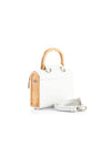 AURORA MINI WHITE SAFFIANO