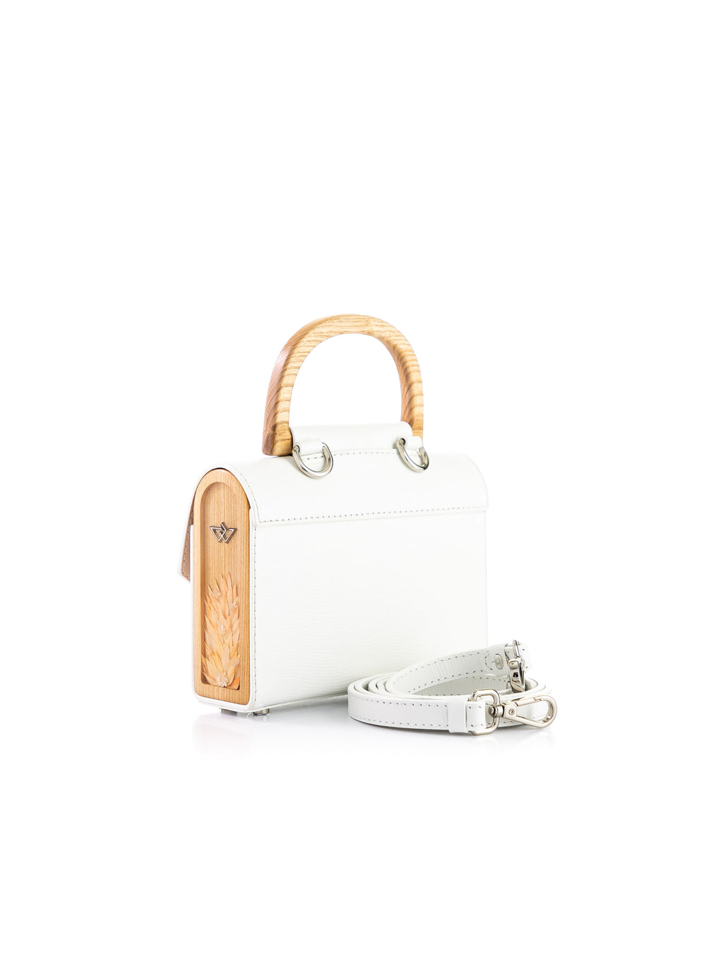 Aurora Mini White Saffiano