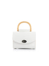 Aurora Mini White Saffiano