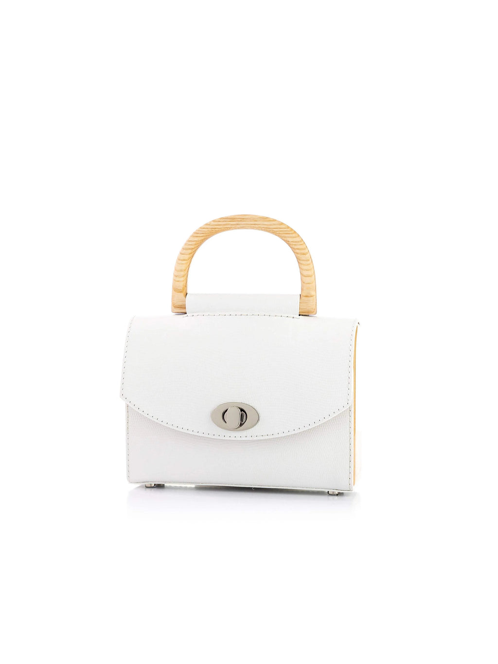 AURORA MINI WHITE SAFFIANO