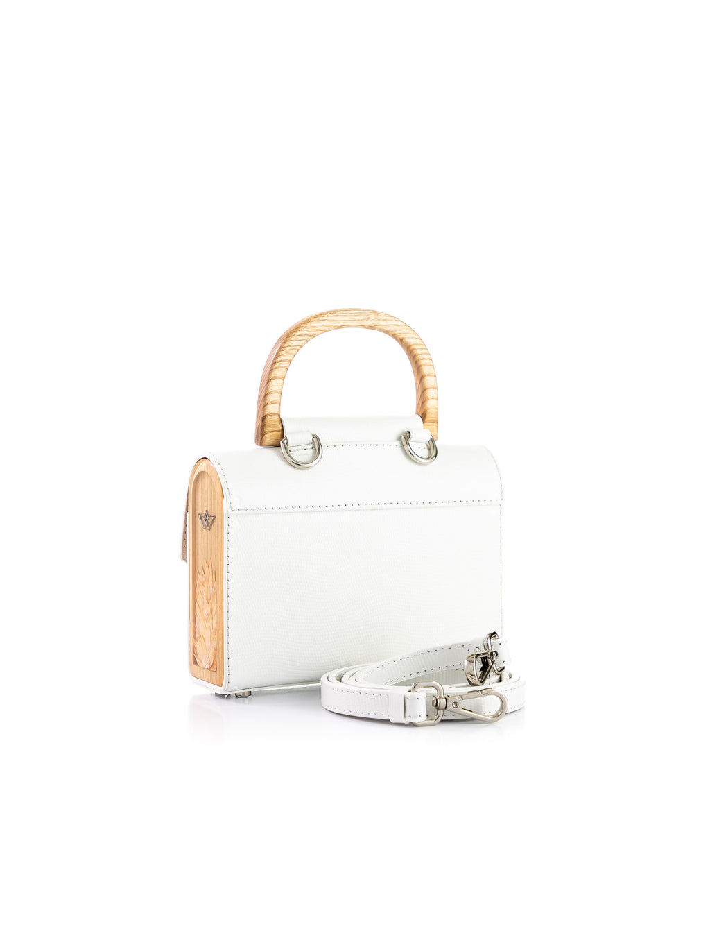 Aurora Mini White Saffiano