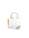 AURORA MINI WHITE SAFFIANO