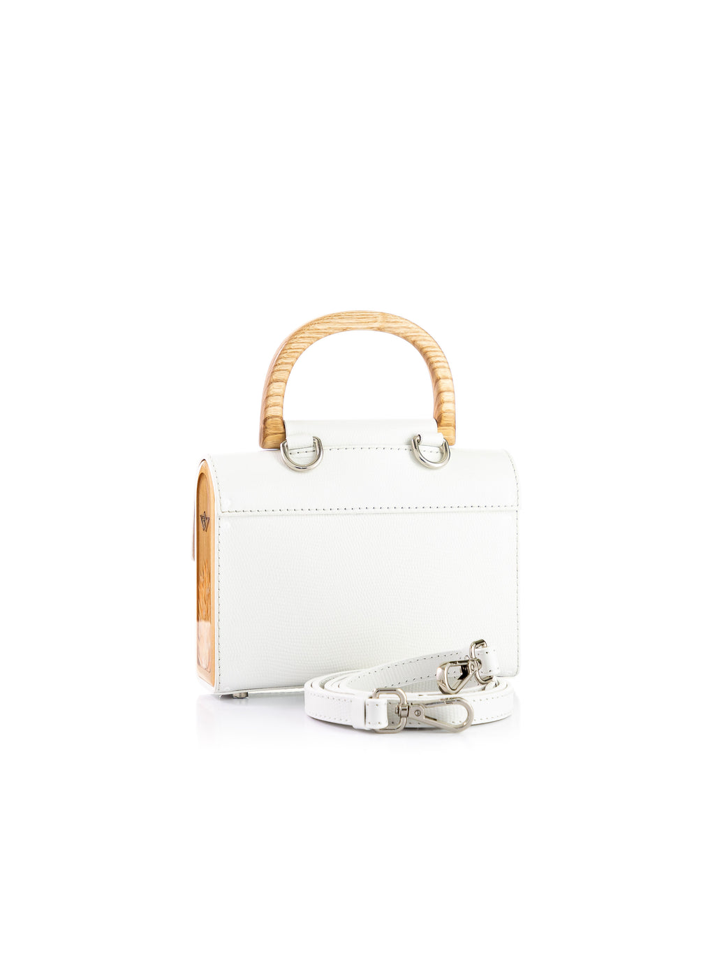 Aurora Mini White Saffiano