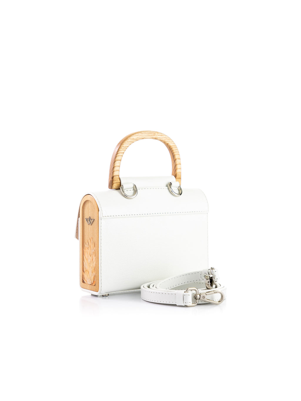 Aurora Mini White Saffiano