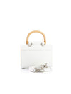 Aurora Mini White Saffiano