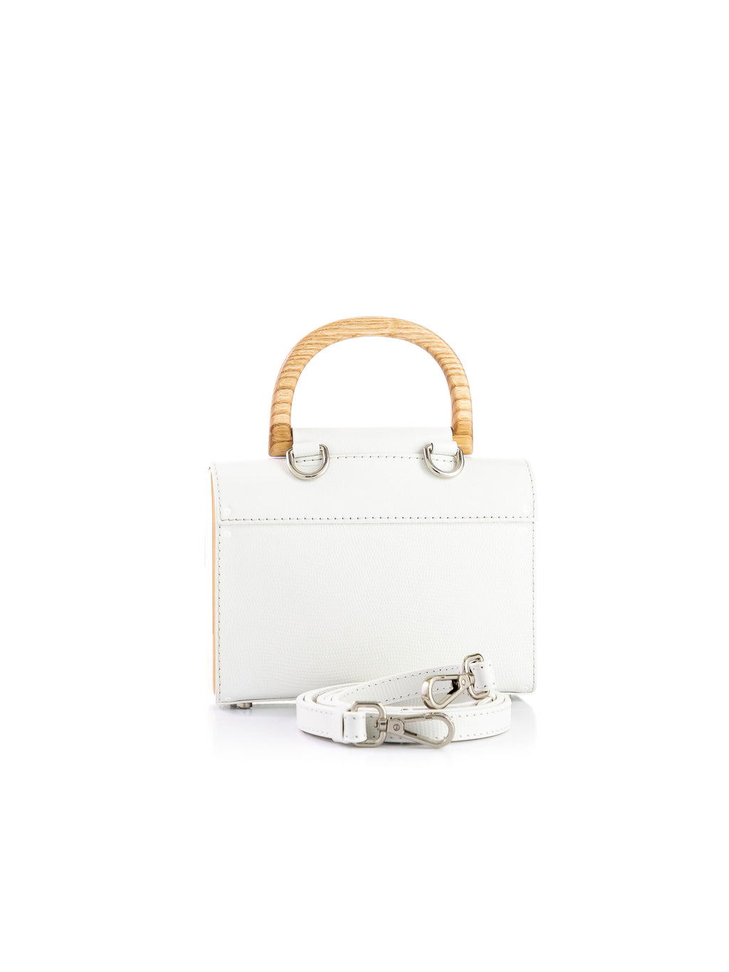 Aurora Mini White Saffiano