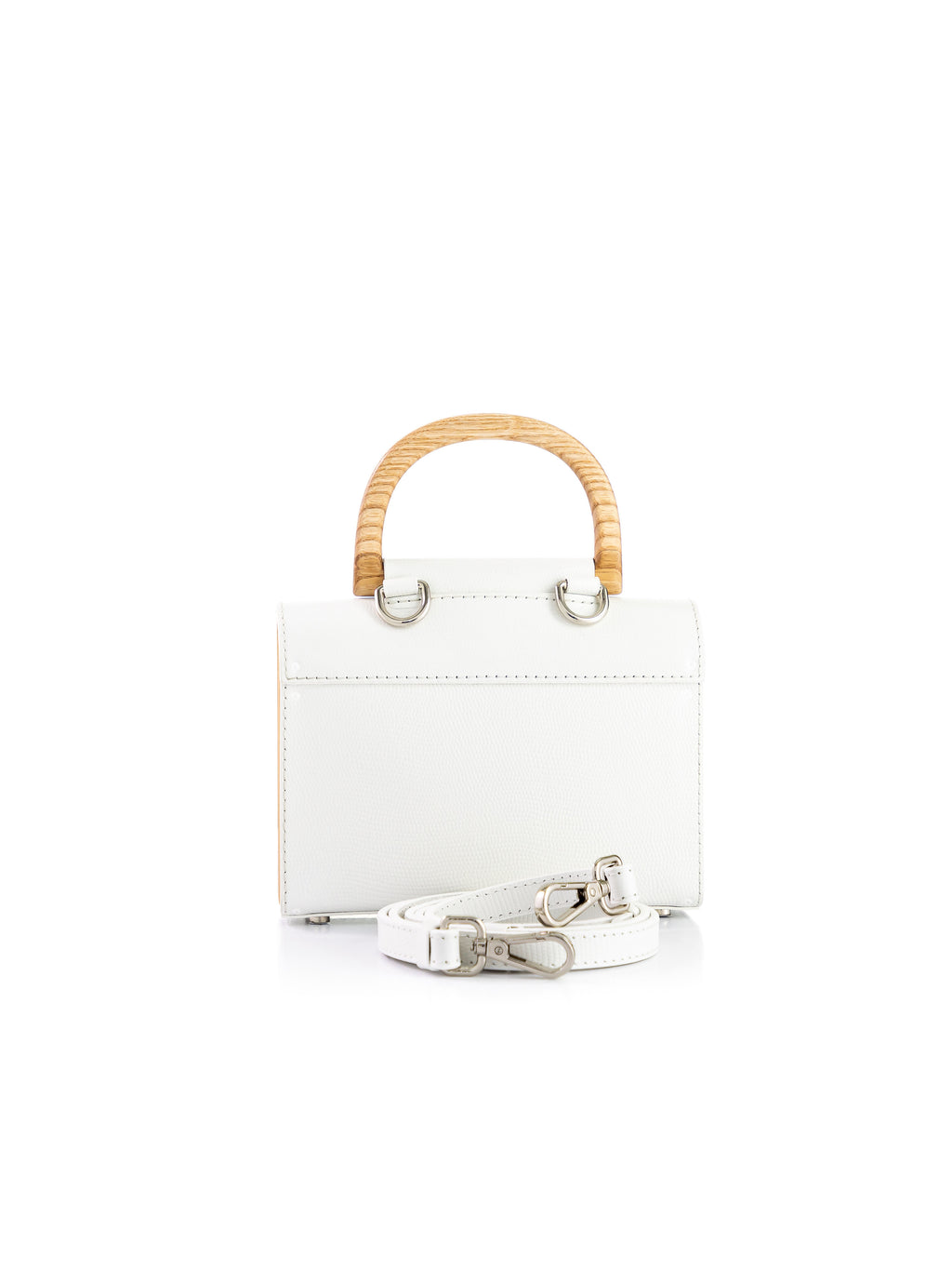 Aurora Mini White Saffiano