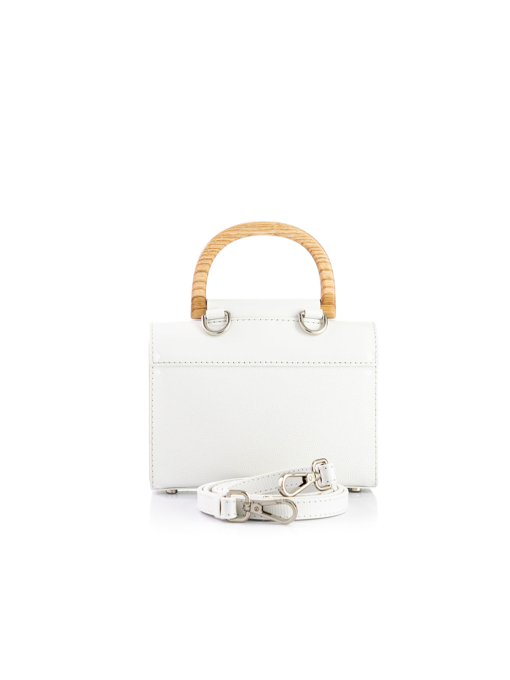 Aurora Mini White Saffiano