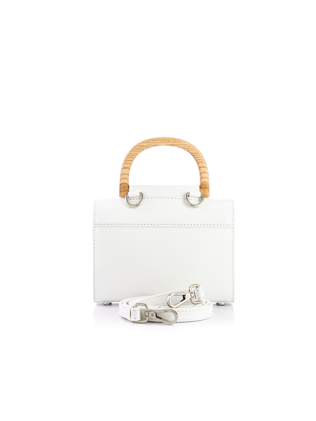 Aurora Mini White Saffiano
