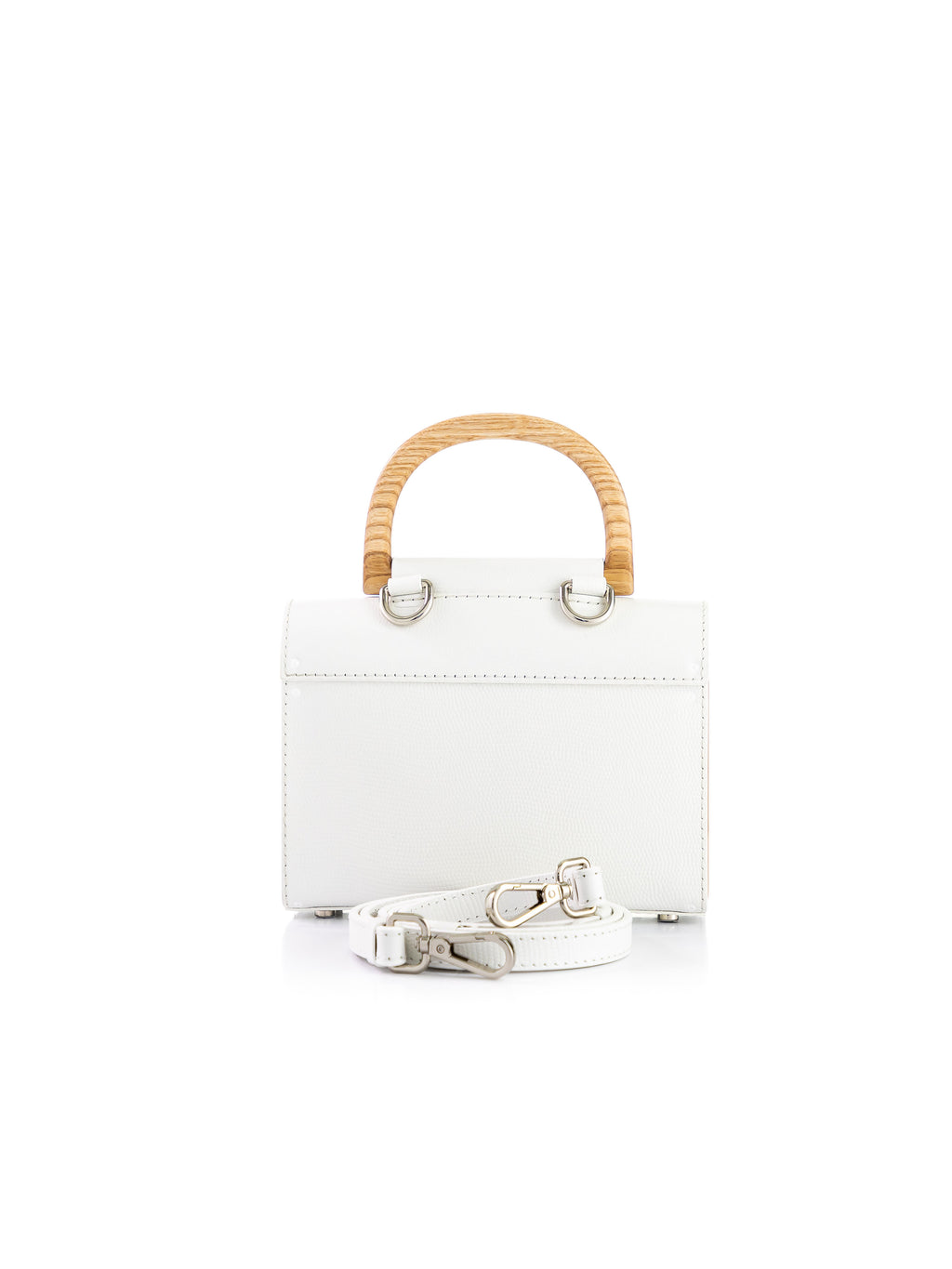 Aurora Mini White Saffiano