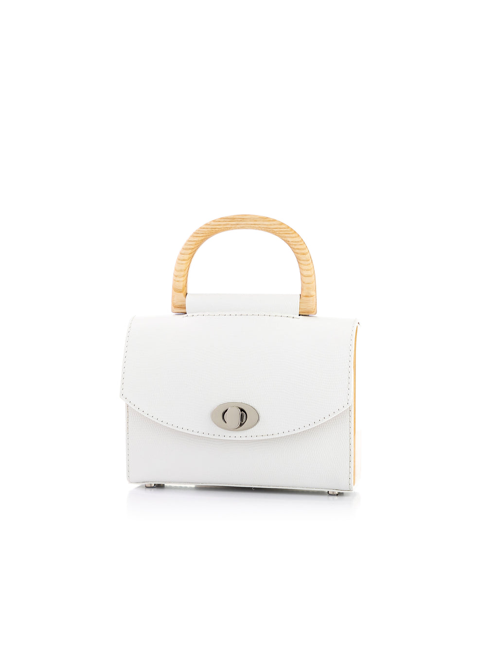 Aurora Mini White Saffiano