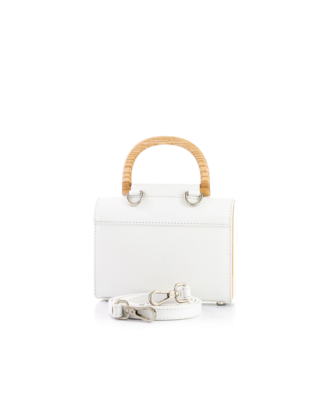 Aurora Mini White Saffiano