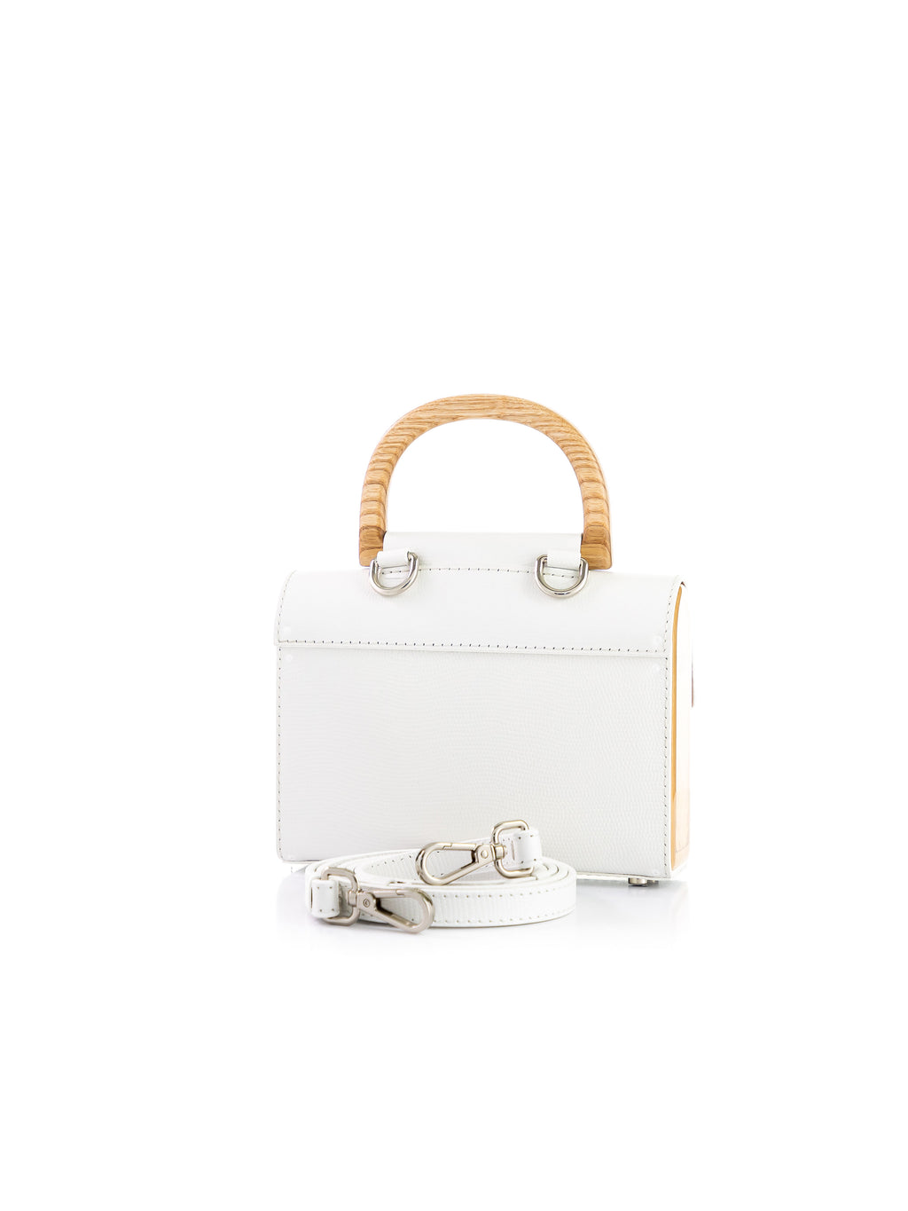 Aurora Mini White Saffiano