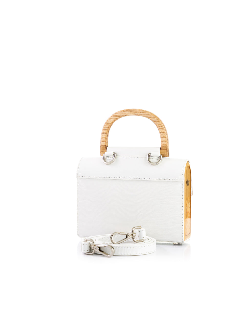 Aurora Mini White Saffiano