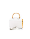 AURORA MINI WHITE SAFFIANO
