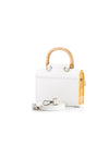 Aurora Mini White Saffiano