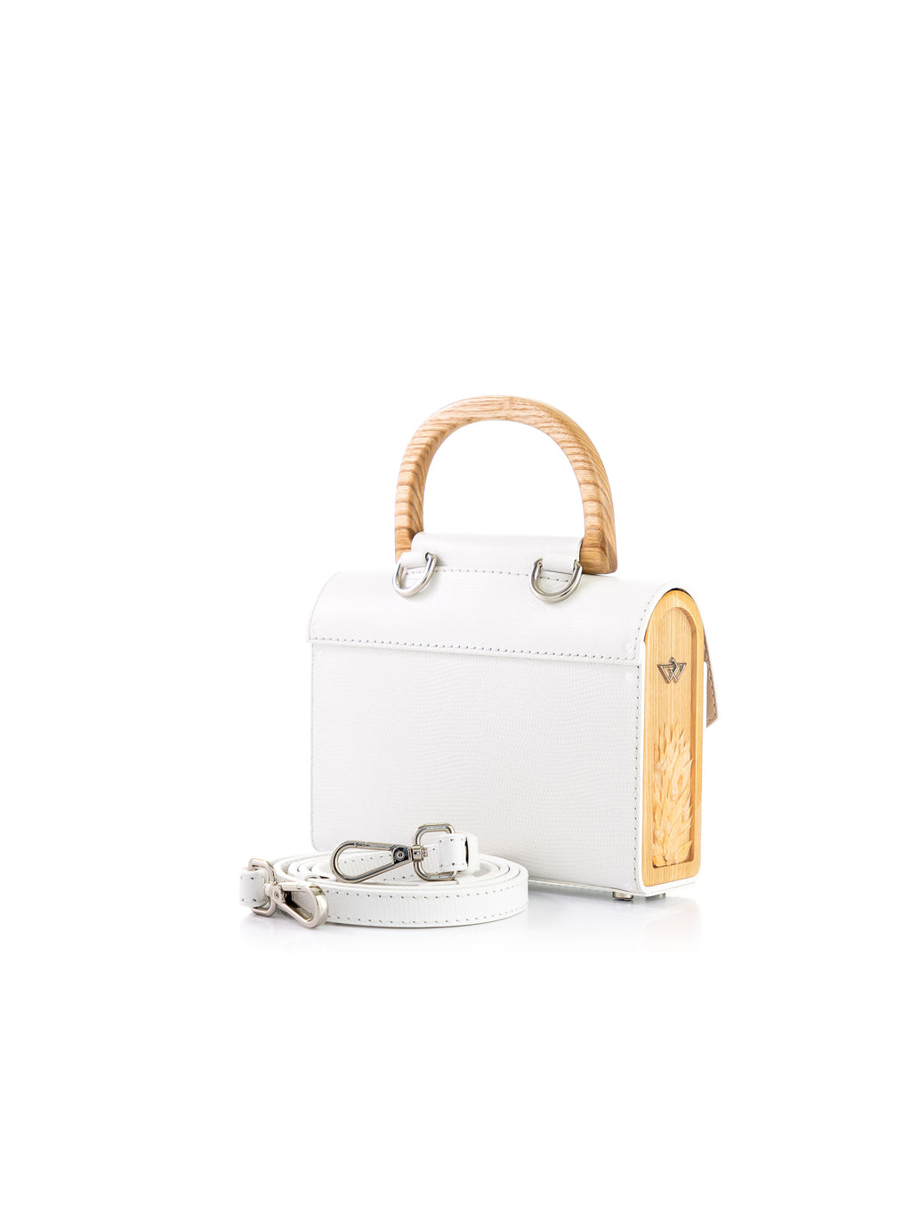Aurora Mini White Saffiano