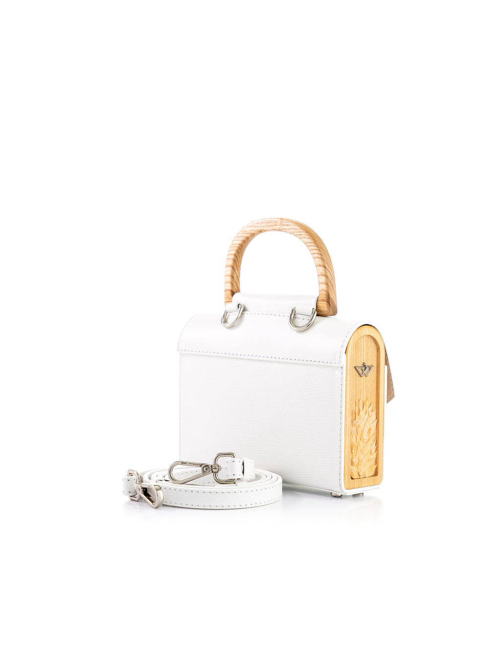 Aurora Mini White Saffiano