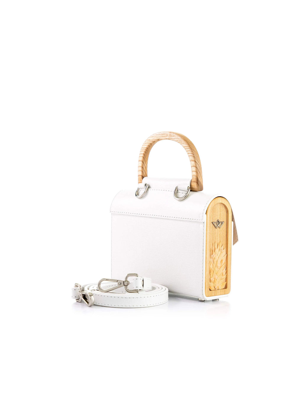 AURORA MINI WHITE SAFFIANO