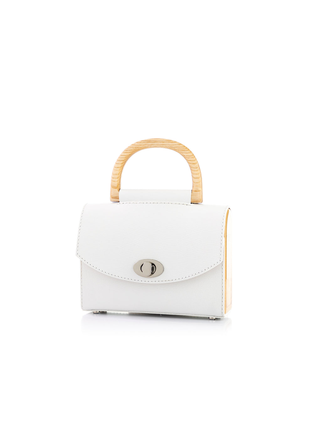 Aurora Mini White Saffiano