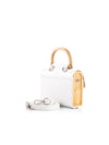 Aurora Mini White Saffiano
