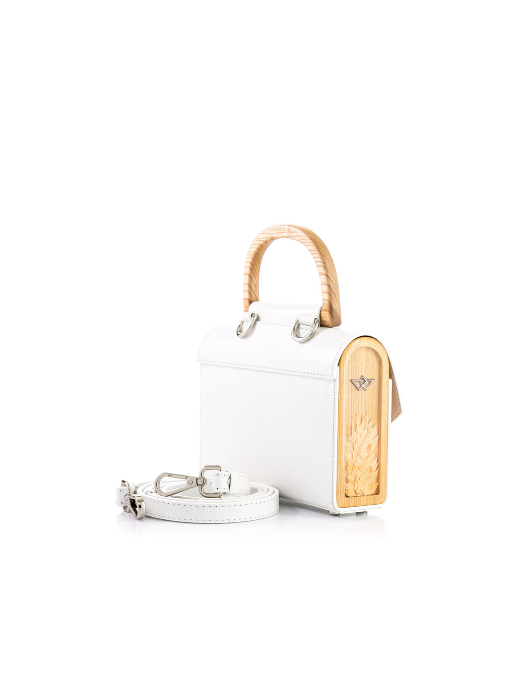 Aurora Mini White Saffiano